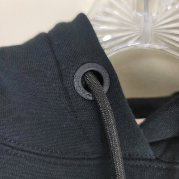 Scotch & Soda Men's Logo Hoodie Sz Small Black Pullover Sweatshirt - Picture 9 of 14